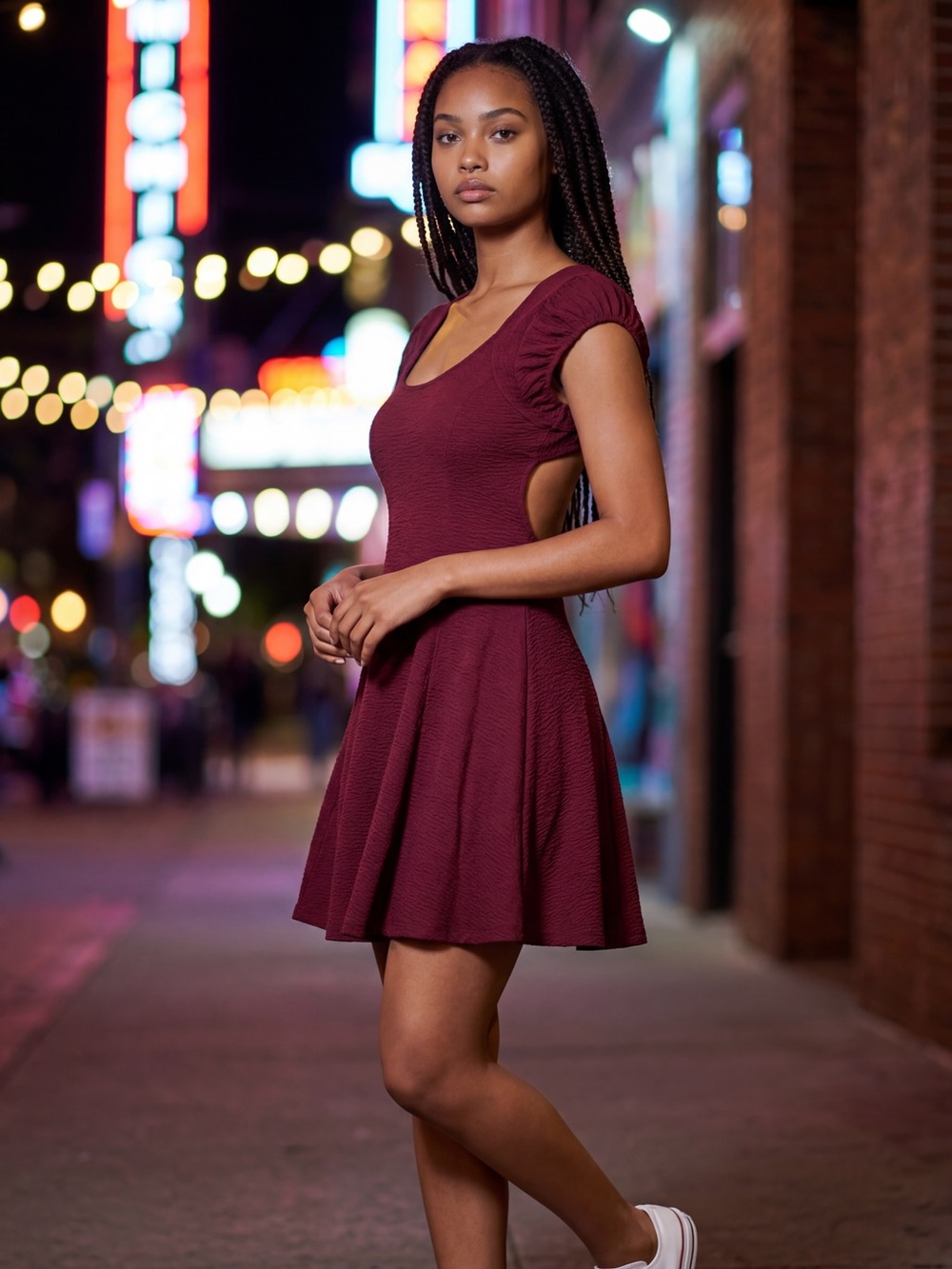 *30off3* NWOT.Urban Outfitters Silence+Noise Textured Dress‎